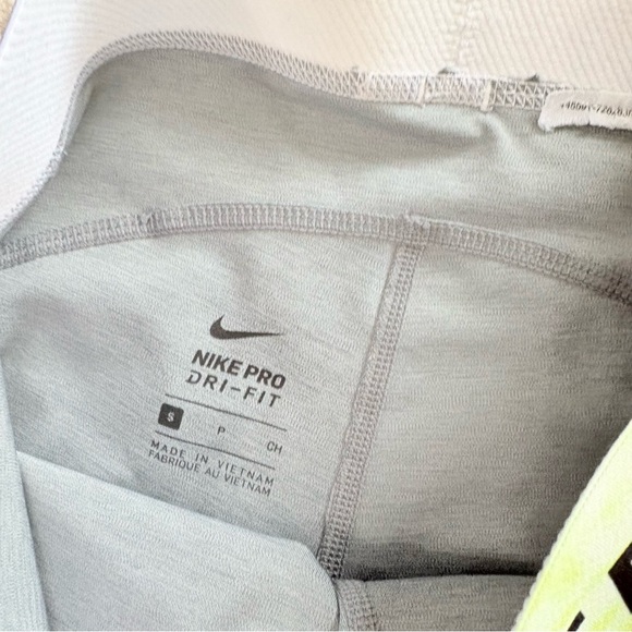 Nike Pro women’s small Gray Shorts with Tie-Dye Waistband - Picture 3 of 6